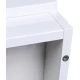 Тумба напольная "Даллас 140", 2 ящика, Люкс белая, PLUS