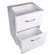 Тумба напольная "Каре 60" (2 ящ.) Люкс белая, PLUS