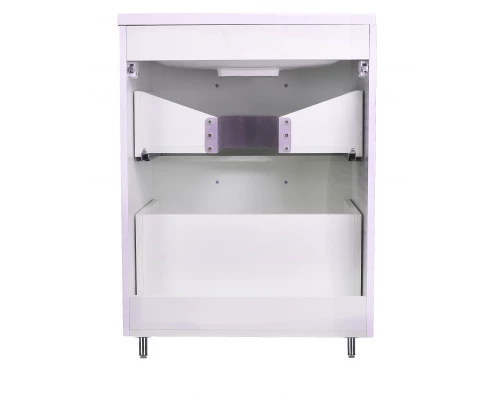 Тумба напольная "Каре 60" (2 ящ.) Люкс белая, PLUS