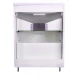 Тумба напольная "Каре 60" (2 ящ.) Люкс белая, PLUS