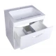 Тумба подвесная "Каре 60" (2 ящ.) Люкс белая, PLUS