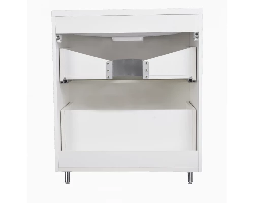 Тумба напольная "Каре 70" (2 ящ.) Люкс белая, PLUS