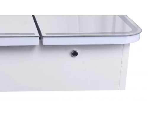 Зеркало-шкаф "Каре 80*80" с подсветкой, сенсор на зеркале