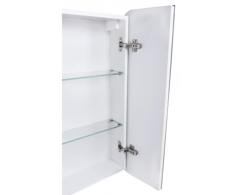 Зеркало-шкаф "Каре 80*80" с подсветкой, сенсор на зеркале