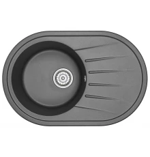 Кухонная мойка GRANULA (7601, ЧЕРНЫЙ)
