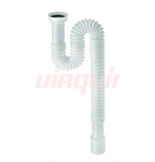 Сифон гофрированный без выпуска 1 ¼ х 32/40 мм  L800 мм, WIRQUIN