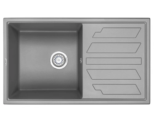 Кухонная мойка GRANULA (8002, АЛЮМИНИУМ)