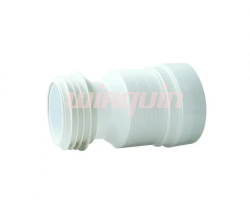 Слив для унитаза гофрированный L 220-520 мм., D 110 мм., VIRPLAST