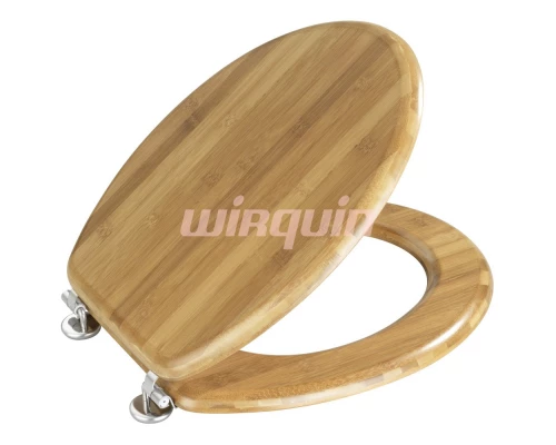Сиденье для унитаза ДУБ, дерево, крепление inox, WIRQUIN