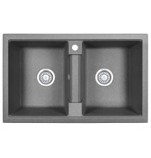 Кухонная мойка GRANULA (8101, ГРАФИТ)
