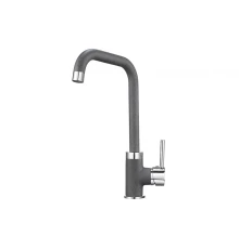 0041, ГРАФИТ Смеситель для кухни однорыч., черно-сер., GRANULA