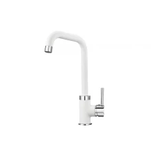 0041, АРКТИК Смеситель для кухни однорыч., бел., GRANULA
