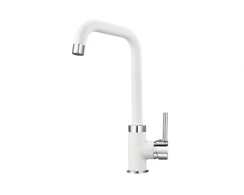0041, АРКТИК Смеситель для кухни однорыч., бел., GRANULA