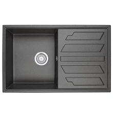 Кухонная мойка GRANULA (8002, ЧЕРНЫЙ)