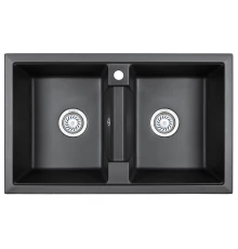 Кухонная мойка GRANULA (8101, ЧЕРНЫЙ)