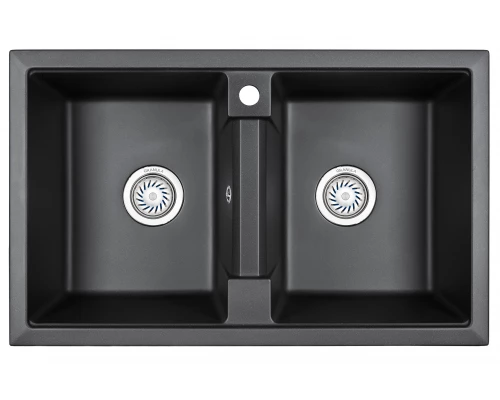 Кухонная мойка GRANULA (8101, ЧЕРНЫЙ)