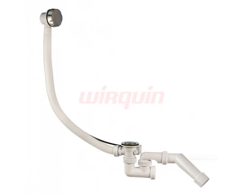 Сифон Универсал для ванн, полуавтомат с гофротрубой Ø40/50перелив 70 см, VIRPLAST