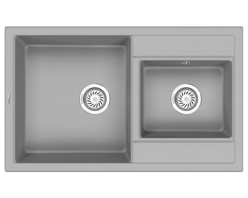 Кухонная мойка GRANULA (8201, АЛЮМИНИУМ)
