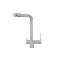 2305, БАЗАЛЬТ Смеситель для кухни однорыч., с подкл. для питьевой водысер., GRANULA