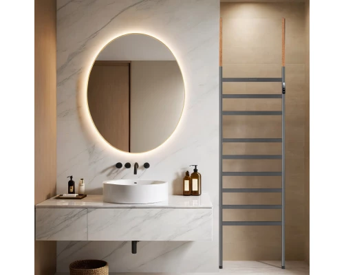 Полотенцесушитель электрический напольный WONZON & WOGHAND BREMEN, Темный графит (WW-A207-GM)