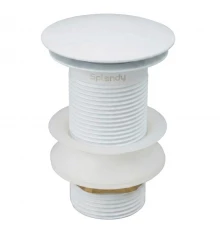 Донный клапан Splendy белый матовый, нажимной Click Clack 1 1/4", AA3071NORMWM