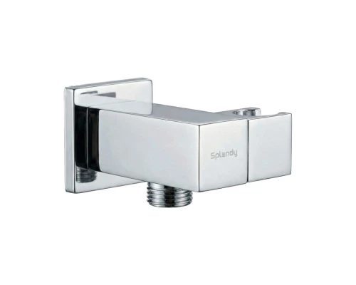 Шланговое подсоединение Splendy с квадратным отражателем, хром, AA215YSLCR