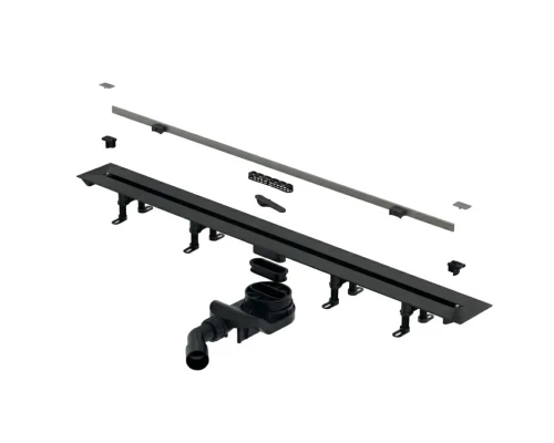 Дренажный канал Splendy Vario Drain, 110 мм, цвет оружейный металл брашированный, VD30512KYAB