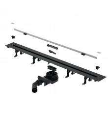 Дренажный канал Splendy Vario Drain, ширина 110 мм, сталь брашированная, VD30512KYSB