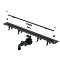 Дренажный канал Splendy Vario Drain, черный матовый, 110x300-1200x150 мм, VD30512KYBM