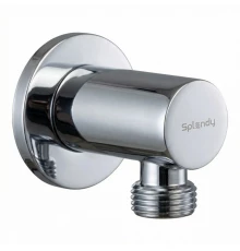 Шланговое подсоединение Splendy с круглым отражателем, хром, AA215NRLCR