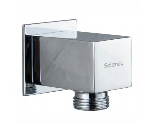 Шланговое подсоединение Splendy, квадратный отражатель, хром, AA215NSLCR