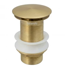 Донный клапан Splendy, нажимной Click Clack, золото матовое, AA3071NORMGM