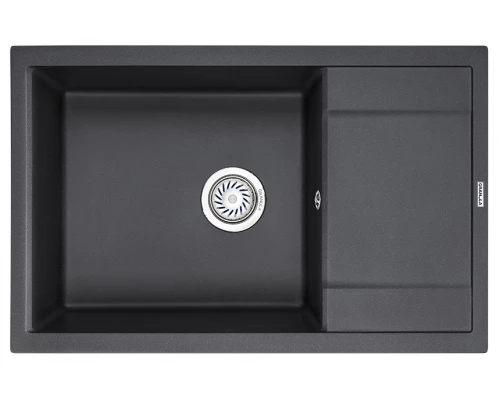 Кухонная мойка GRANULA (7805, ЧЕРНЫЙ)