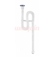 Сифон гофрированный VIR 1,5 м. с неражавеющей чашкой D70 мм. (D40/50), VIRPLAST