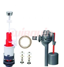 Однокнопочная арматура MP c заливным клапаном Topy боковой подводки,WIRQUIN