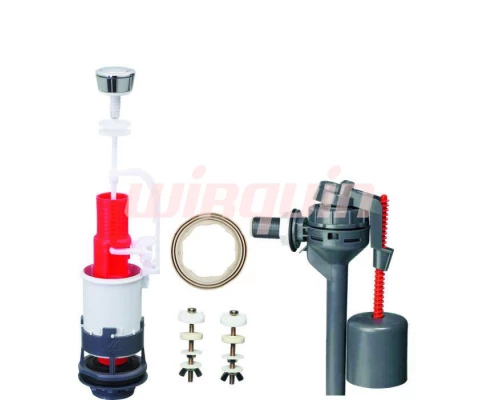 Однокнопочная арматура MP c заливным клапаном Topy боковой подводки,WIRQUIN