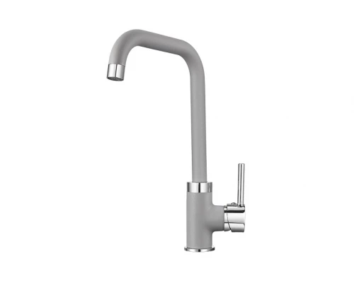 0041, АЛЮМИНИУМ Смеситель для кухни однорыч., GRANULA