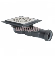 Venisio Compact трап под плитку. Силикон. мембр., D90 мм, вых. D40/43 мм, высота под полом 40 WIRQUI