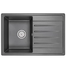 Кухонная мойка GRANULA (7602, ЧЕРНЫЙ)