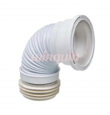 Слив для унитаза армированный L 200-350 мм., D 110 мм., VIRPLAST