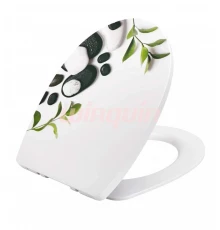 Сиденье КАМЕШКИ, полипропилен, микролифт, быстросъем WIRQUIN