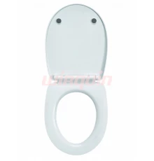 Сиденье MARBELLA белое, полипропилен, микролифт, быстросъем, WIRQUN