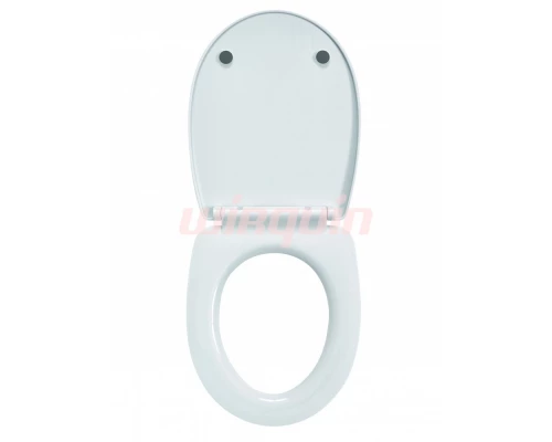 Сиденье MARBELLA белое, полипропилен, микролифт, быстросъем, WIRQUN