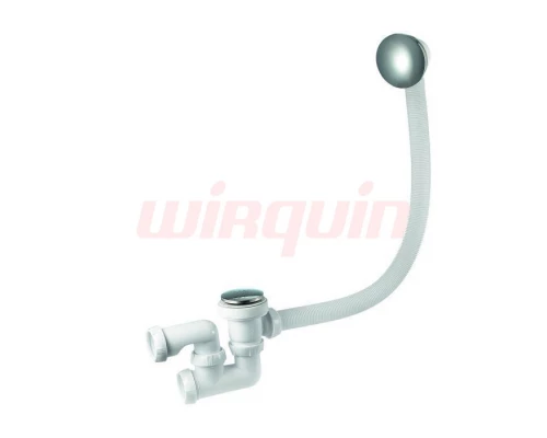 QUICK CLAC Сифон для ванны SP602 с автомат выпуском, дл. 700 мм - хром., WIRQUIN