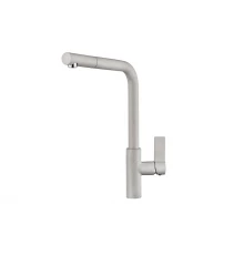 2502, БАЗАЛЬТ Смеситель для кухни однорыч.,сер., GRANULA