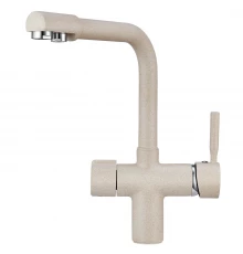 2088, ПИРИТ Смеситель для кухни однорыч., с подкл. для питьевой воды, беж., GRANULA