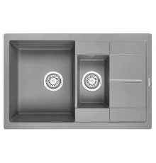 Кухонная мойка GRANULA (7802, АЛЮМИНИУМ)
