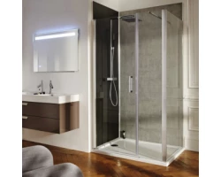 [303365] Душевой уголок Jacob Delafon Contra XXL, 160 x 40 см, E22T121-GA/E22L40-GA/E22FT100-GA, профиль хром, стекло прозрачное +96500 ₽