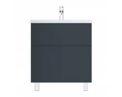 [360772] Тумба под раковину Am.Pm Gem M90FSX07522GM32, напольная, 75 см, 2 ящика push-to-open, графит матовый +22390 ₽