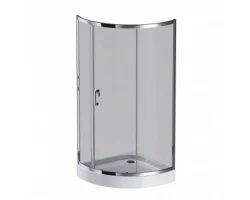 [438907] Душевой уголок Am.Pm Like Solo Slide 90 x 90 см, профиль глянцевый хром, стекло тонированное, W83G-315-090CG +44990 ₽